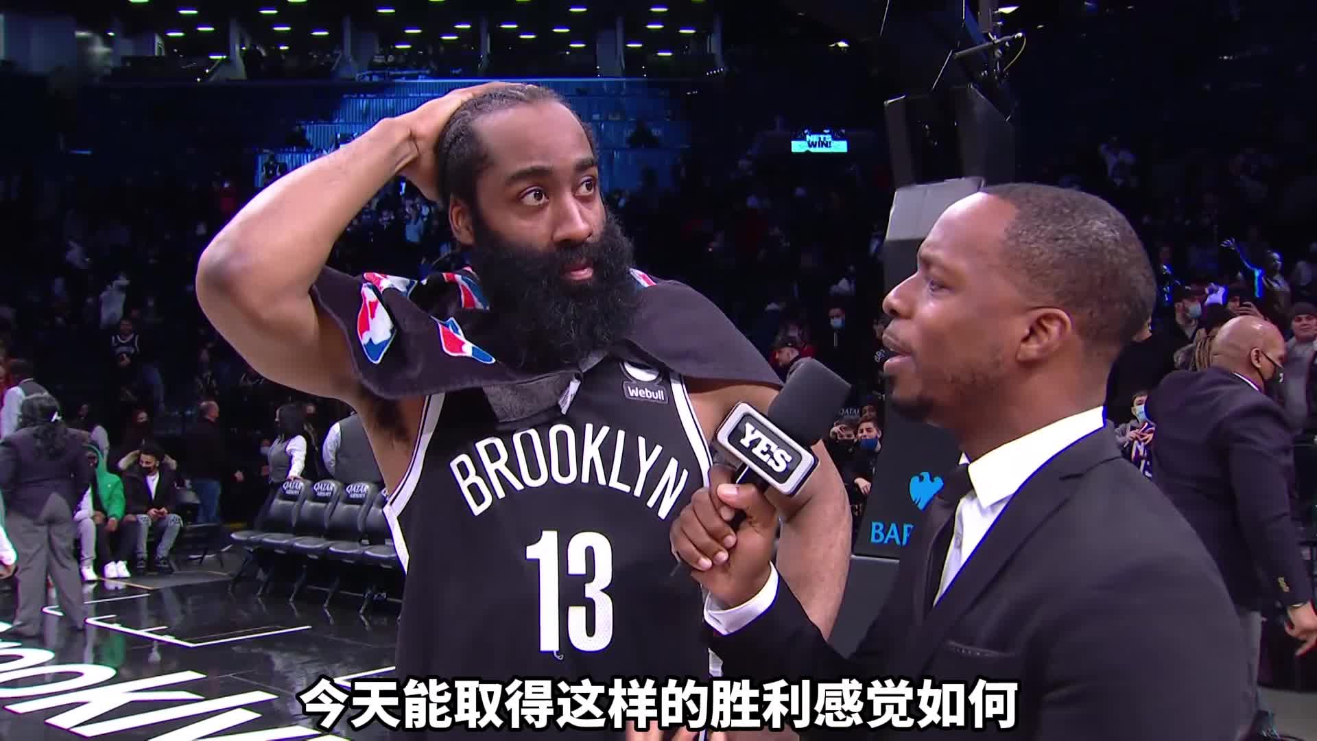 哈登：KD受伤很难过 希望他不会缺席太久